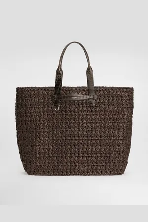 Dolce & Gabbana Raffia Crochet Shopper - Man Shoppers Onesize