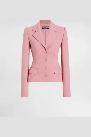 Dolce & Gabbana Single-breasted Wool Crepe Dolce Jacket - Woman Blazers 36