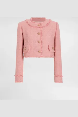 Dolce & Gabbana Short Raschel Tweed Jacket - Woman Blazers 36