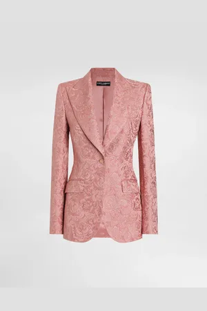Dolce & Gabbana Single-breasted Floral Quilted Jacquard Turlington Jacket - Woman Blazers 36
