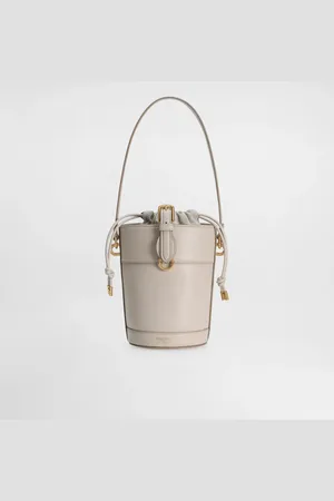 Dolce & Gabbana Capri Bucket Bag In Calfskin And Canvas - Woman Handbags Onesize