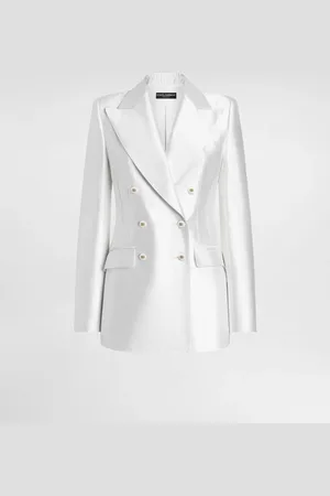 Dolce & Gabbana Double-breasted Jacket In Silk - Woman Blazers 36