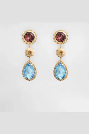 Dolce & Gabbana Rhinestone Clip Earrings - Woman Bijoux Multi-colored Metal Onesize