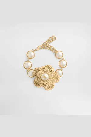 Dolce & Gabbana Raffia Flower Bracelet - Woman Bijoux Metal Onesize