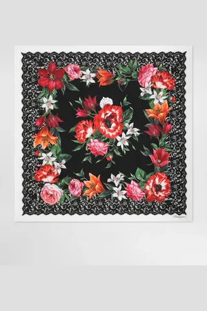 Dolce & Gabbana 90x90 Silk Twill Foulard - Woman Scarves And Silks Onesize
