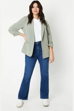 Dorothy Perkins Womens Curve Comfort Stretch Bootcut Jeans