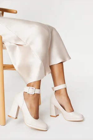 Faith Womens : Celine High Block Heel Platform Court Shoes