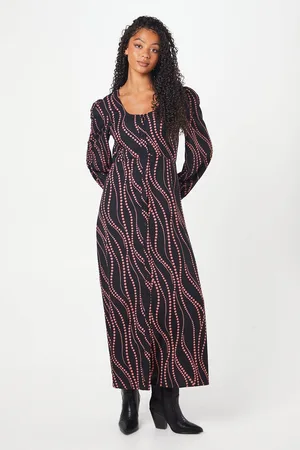 Dorothy Perkins Womens Tall Pink Spot Scoop Neck Shirt Dress
