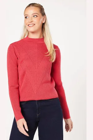 Dorothy Perkins Womens Rib Transfer High Neck Jumper
