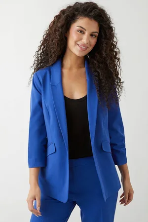 Dorothy Perkins Womens Ruched Sleeve Blazer
