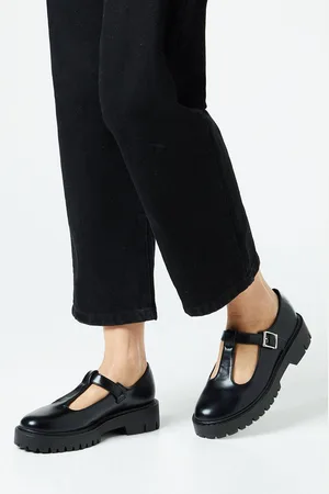 Faith Womens : Naevias Chunky T-bar Mary-jane Shoes