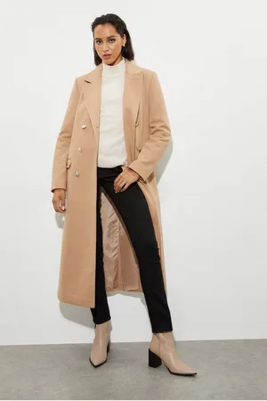 Dorothy Perkins Womens Tall Military Double Breasted Maxi Coat