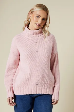 Dorothy Perkins Womens Chenille Soft Roll Neck Jumper