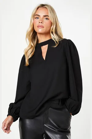 Dorothy Perkins Womens Petite Keyhole Blouse