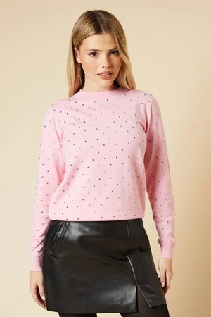 Dorothy Perkins Womens Scattered Sparkle Christmas Jumper
