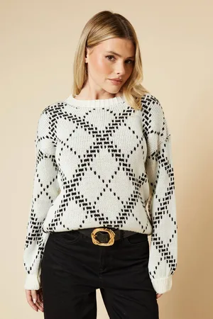Dorothy Perkins Womens Argle Crew Neck Jumper