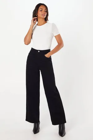Dorothy Perkins Womens Wide Leg Denim Jeans