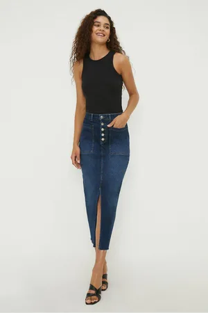 Dorothy Perkins Womens Tall Button Midaxi Skirt