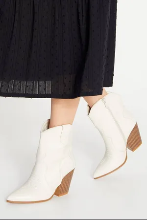 Faith Womens : Montie Stitched Western Cowboy Ankle Boots