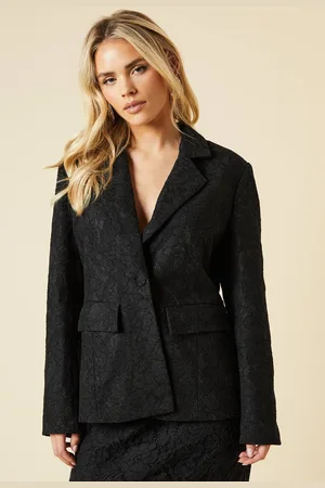 Dorothy Perkins Womens Petite Lace Single Breasted Blazer