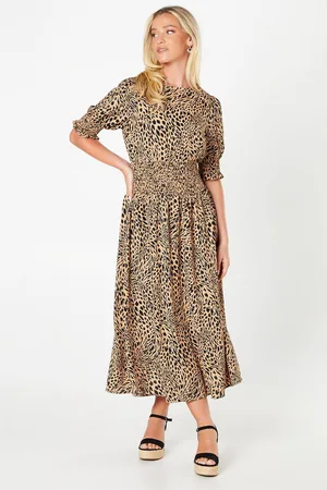 Dorothy Perkins Womens Shirred Waist Maxi Dress