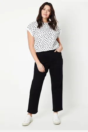 Dorothy Perkins Womens Curve High Rise Slim 7/8 Jeans