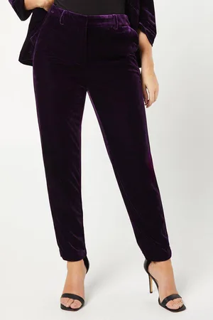 Dorothy Perkins Womens Velvet Tailored Trouser