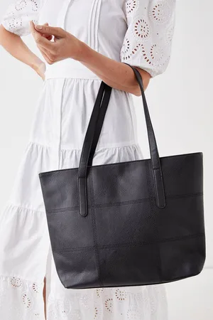 Dorothy Perkins Womens Trish Faux Leather Stitch Detail Tote Bags