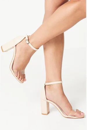 Dorothy Perkins Womens Madeline Vinyl High Block Heeled Sandals