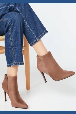 Faith Womens : Miffy Pointed High Heel Stiletto Ankle Boots
