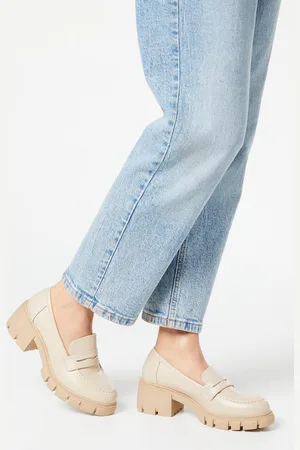 Faith Womens : Neddie Chunky Penny Loafers