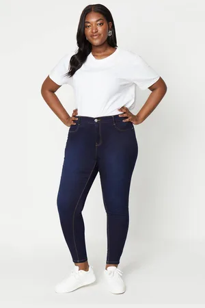 Dorothy Perkins Womens Curve Skinny Ankle Grazer Jeans