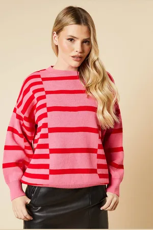 Dorothy Perkins Womens Multi Stripe Crew Neck Jumper