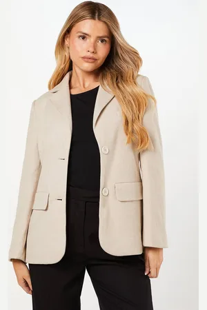 Dorothy Perkins Womens Herringbone Oversized Blazer