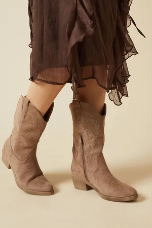 Dorothy Perkins Womens Kobi Stitch Detail Western Cowboy Calf Boots