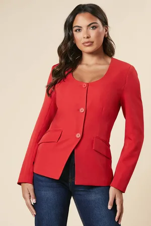 Dorothy Perkins Womens Scoop Neck Blazer