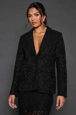 Dorothy Perkins Womens Lace Single Breasted Blazer