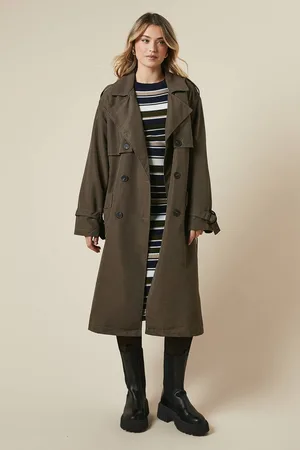 Dorothy Perkins Womens Belt Detail Trench Coat