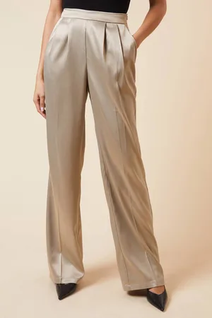 Dorothy Perkins Womens Tall Metallic Wide Leg Trouser