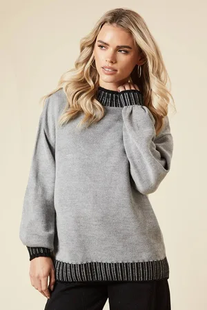 Dorothy Perkins Womens Petite Whipstitch Cosy High Neck Jumper
