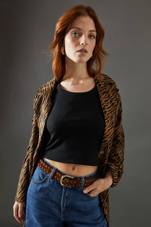 warehouse Womens Faith: Suede Stud Detail Belts