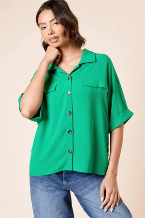 Dorothy Perkins Womens Short Sleeve Utility Patch Pocket Shirt