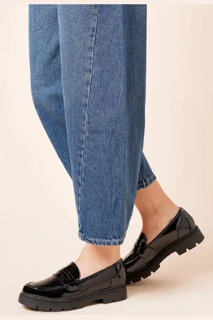 Dorothy Perkins Womens Betsy Faux Leather Chunky Penny Loafers