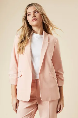 Dorothy Perkins Womens Ruched Sleeve Blazer