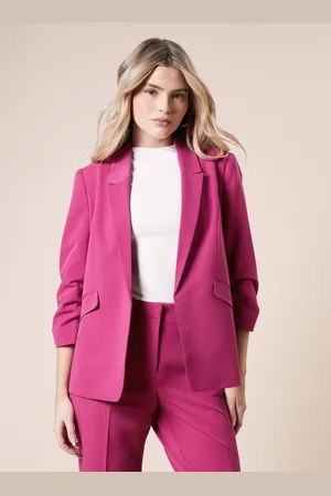 Dorothy Perkins Womens Ruched Sleeve Blazer
