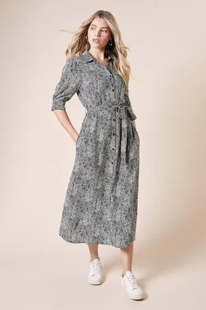Dorothy Perkins Womens Print Midi Shirt Dress