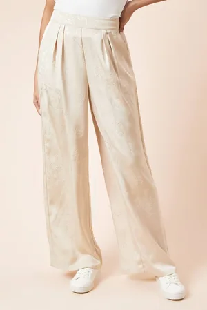 Dorothy Perkins Womens Wide leg Satin Jacquard Trouser