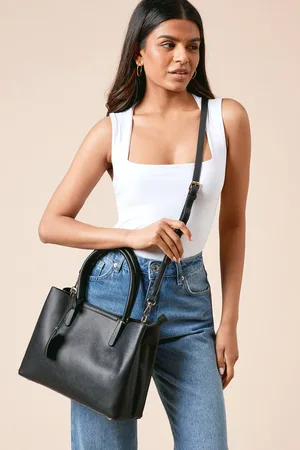 Dorothy Perkins Womens Riley Faux Leather Tote Bag With Multi Internal Pocket
