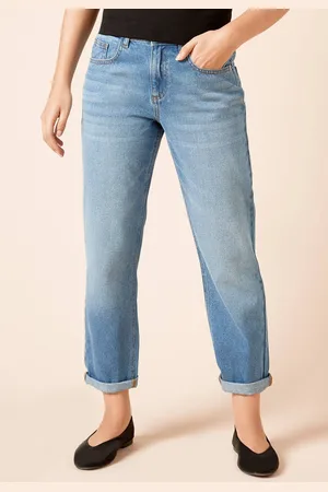 Dorothy Perkins Womens Boyfriends Ankle Grazer Fold Up Jeans