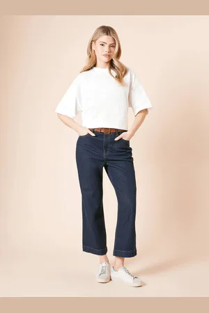 Dorothy Perkins Womens Cropped Wide Leg Jean